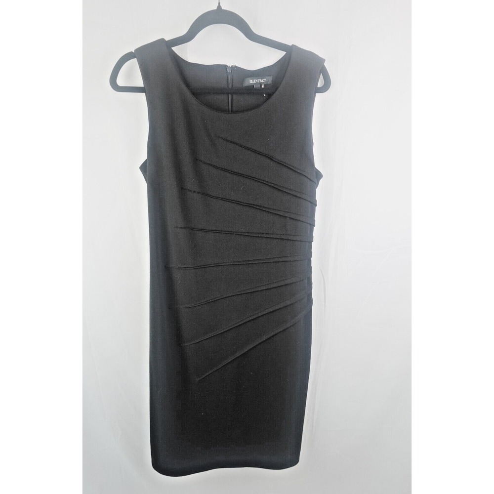 Ellen‎ Tracy Size 10 Cocktail Little Black Dress Party Dress Career Sleeveless
